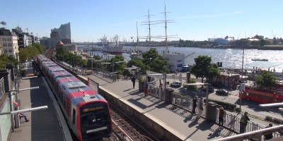 hamburg, hafen, harbor, hvv, ubahn, tube, traffic, verkehr, zeitraffer, time lapse, skyline