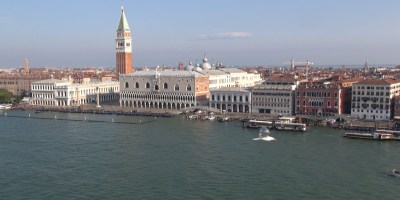 Venice, skyline, time lapse, zeitraffer, giudecca, promenade, canal, aerial, luftaufnahme