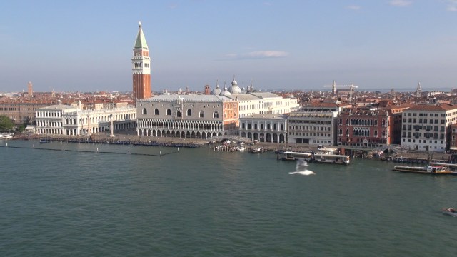 Venice,skyline,time lapse,zeitraffer,giudecca,promenade,canal,aerial