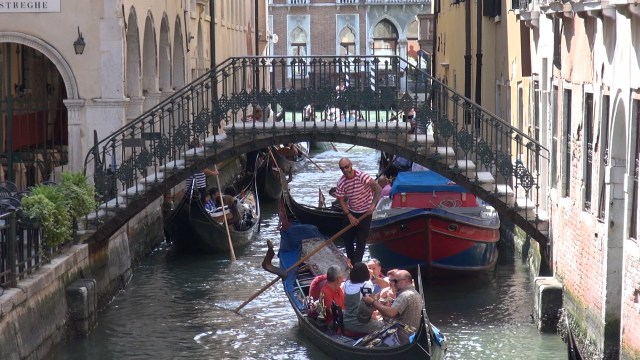 venice, venedig, zeitraffer, time lapse, kanal, gondel, gondoliere, tourist, touristen, romantik