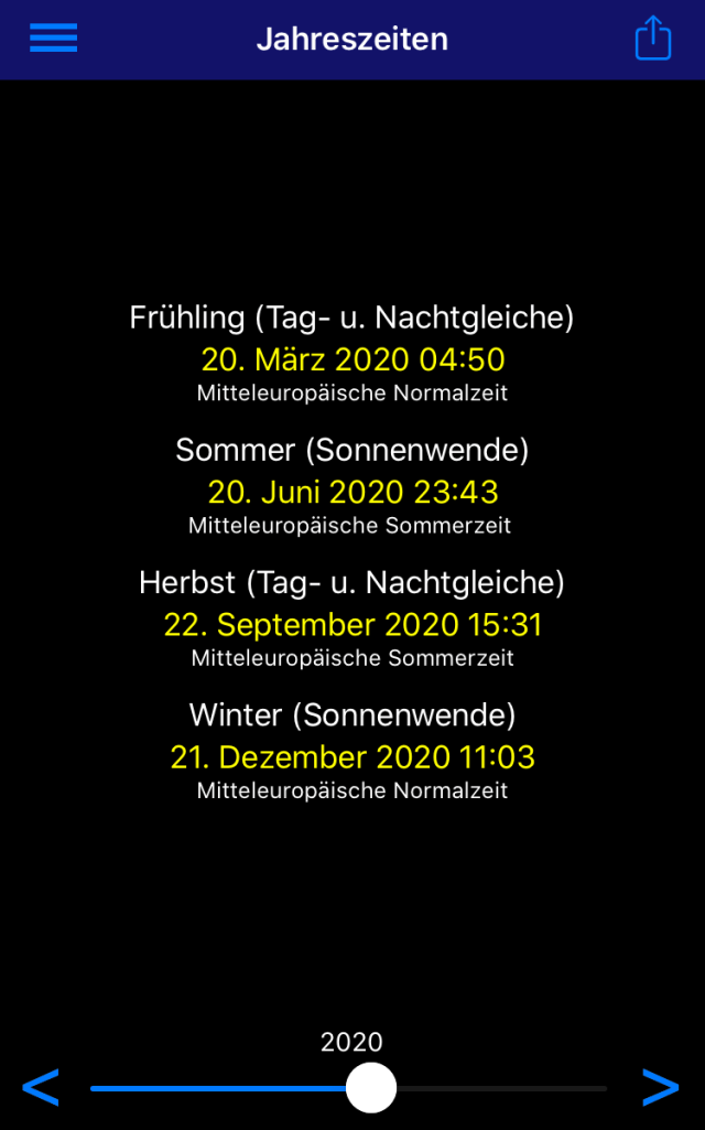 App, Sonne, Sonnenaufgang, Sonnenuntergang, Mond, Dämmerung, Blaue Stunde, Azimut, Tageslänge, Sonnenlauf, Jahreszeit, Deklination, Zeitraffer, Goldene Stunde