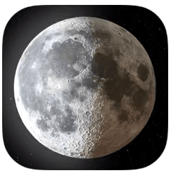 App, Mond, Zeitraffer, Verlauf, Mondphase, Vollmond, Neumond, Monduntergang, mondaufgang, Kulmination, Mondfinsternis, Position