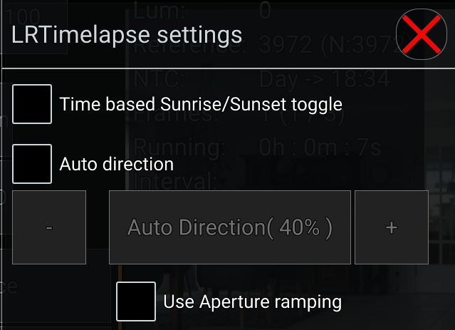 app, zeitraffer, time lapse, qdslrdashboard, menü, bedienung, anleitung, sunset, sunrise, sonnenaufgang, sonnenuntergang
