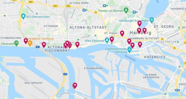 hamburg, karte, map, video, zeitraffer, standorte, spots, sonnenuntergamg, drehort, position, punkt, lokalität, foto, lage, ort, stelle, location, aufnahme, aufnahmeort, set, filmset