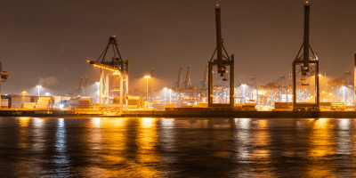 zeitraffer, time lapse, hafen, kran, container terminal, logistik, elbe, hamburg