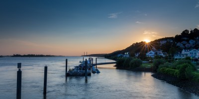 hamburg, zeitraffer, elbe, sonnenuntergang, blankenese, leuchtturm