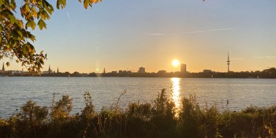 Hamburg, Sonnenuntergang, zeitraffer, alster, außenalster, alstersee, time lapse