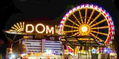 zeitraffer, hamburg, dom, hamburger dom, nacht, st. pauli, kirmes, eingang