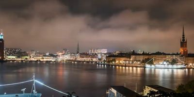 zeitraffer, stockholm, nacht, riddarholmen, gamla stan