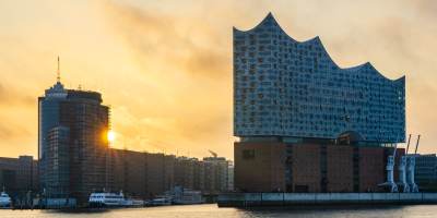 hamburg, zeitraffer, hafen, elbphilharmonie, hafencity, Sonnenaufgang